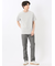 ピンタックボーダー クルーネック半袖Tシャツ