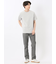 ピンタックボーダー クルーネック半袖Tシャツ