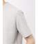 ピンタックボーダー クルーネック半袖Tシャツ