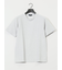 ピンタックボーダー クルーネック半袖Tシャツ