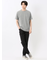 ピンタックボーダー クルーネック半袖Tシャツ