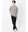 ピンタックボーダー クルーネック半袖Tシャツ