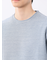 ピンタックボーダー クルーネック半袖Tシャツ