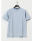 ピンタックボーダー クルーネック半袖Tシャツ