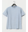 ピンタックボーダー クルーネック半袖Tシャツ