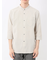 TechLinen バンドカラー 7分袖シャツ
