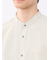TechLinen バンドカラー 7分袖シャツ