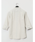 TechLinen バンドカラー 7分袖シャツ