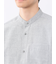 TechLinen バンドカラー 7分袖シャツ