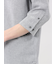 TechLinen バンドカラー 7分袖シャツ