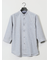 TechLinen バンドカラー 7分袖シャツ