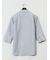 TechLinen バンドカラー 7分袖シャツ