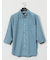 TechLinen ボタンダウン 7分袖シャツ