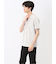 ふくれチェックジャガード クルーネック半袖Tシャツ
