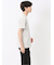 ふくれチェックジャガード クルーネック半袖Tシャツ
