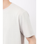 ふくれチェックジャガード クルーネック半袖Tシャツ