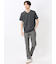 ハイストレッチ メランジ Vネック半袖Tシャツ