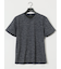 ハイストレッチ メランジ Vネック半袖Tシャツ