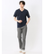 プレーティングジャガード Vネック半袖Tシャツ
