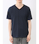プレーティングジャガード Vネック半袖Tシャツ