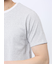 メランジポンチ キーネック半袖Tシャツ
