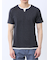メランジポンチ キーネック半袖Tシャツ
