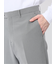 軽量 スリムフィット ノータックパンツ 千鳥シロ×クロ