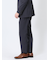 軽量 スリムフィット ノータックパンツ 千鳥紺
