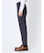 軽量 スリムフィット ノータックパンツ 千鳥紺