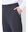 軽量 スリムフィット ノータックパンツ 千鳥紺