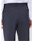 軽量 スリムフィット ノータックパンツ 千鳥紺