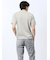 千鳥ジャガード Vネック半袖Tシャツ