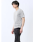 千鳥ジャガード Vネック半袖Tシャツ