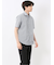 メッシュ 小花プリント カッタウェイ半袖シャツ