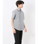 メッシュ 小花プリント カッタウェイ半袖シャツ