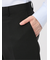軽量 スリムフィット ノータックパンツ 組織黒