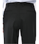 ストレッチウォッシャブル ウール混 スリムフィット ノータックパンツ シャドーストライプ黒