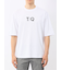 綿100% ロゴプリント クルーネック半袖Tシャツ