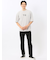 綿100% ロゴプリント クルーネック半袖Tシャツ