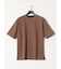 ダブルフェイス ポンチ クルーネック半袖Tシャツ