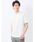 【DRESS T-SHIRT】綿ストレッチ スロープネック半袖Tシャツ
