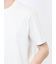 【DRESS T-SHIRT】綿ストレッチ スロープネック半袖Tシャツ