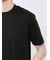 【DRESS T-SHIRT】綿ストレッチ スロープネック半袖Tシャツ