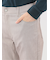 クロスストレッチ スリムパンツ ヘリンボン