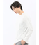 【DRESS T-SHIRT】シルケットスムス スロープネック 長袖Tシャツ