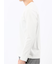 【DRESS T-SHIRT】シルケットスムス スロープネック 長袖Tシャツ