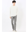 千鳥ジャガード クルーネック長袖Tシャツ