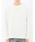 千鳥ジャガード クルーネック長袖Tシャツ