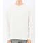 千鳥ジャガード クルーネック長袖Tシャツ