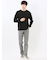 千鳥ジャガード クルーネック長袖Tシャツ